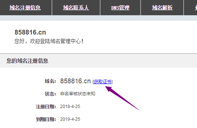域名證書下載流程